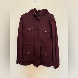 Burgundy Tinsel Jacket - Size Small